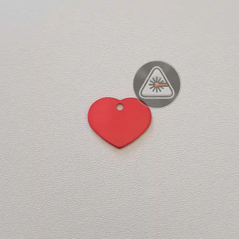 адресник сердце алюминий 25-20 мм-image